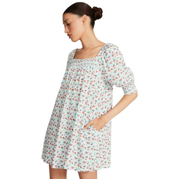 Luv Betsey by Betsey Johnson Women's Smocked Mini Dress, XL - Picture 3 of 6